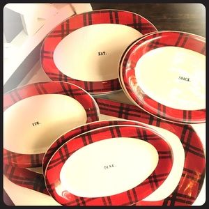COPY - Rae Dunn Christmas plaid serving tray and …